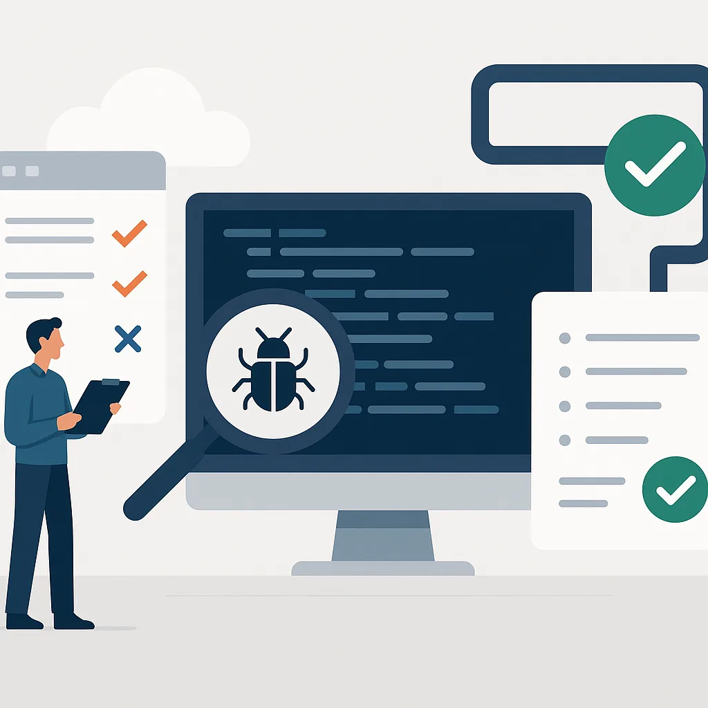 Illustration accompanying: Shift-Left Confidence: Building Pull Request Checklists That Validate Test Changes Alongside Code